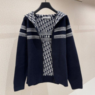디올 DIOR 리버서블 후드 지퍼 가디건  054G12AM055_X5820