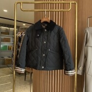 버버리 BURBERRY 코로듀이 다이아몬드 퀼팅 LANFORD 8055131 A1189 여자 크롭 반 자켓